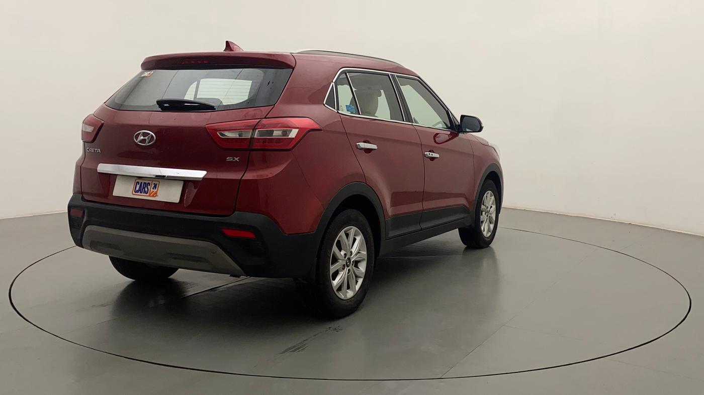 2019 Hyundai Creta SX 1.6 PETROL, Petrol, Manual, 60,378 km, Right Back Diagonal
