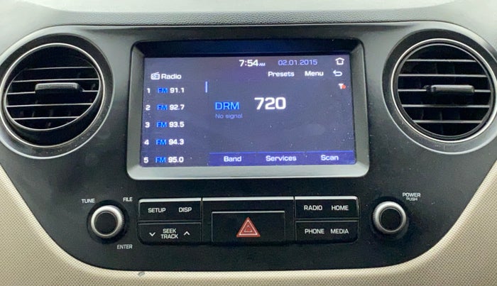 2017 Hyundai Grand i10 SPORTZ (O) 1.2 KAPPA VTVT, Petrol, Manual, 23,476 km, Infotainment System