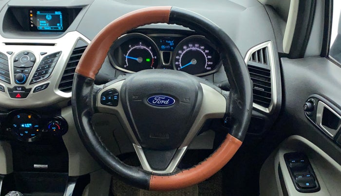 2015 Ford Ecosport TITANIUM 1.5L DIESEL, Diesel, Manual, 1,05,171 km, Steering Wheel Close Up