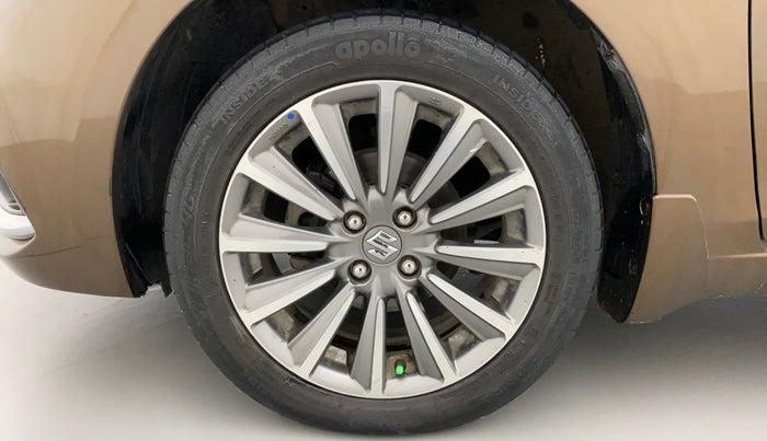 2018 Maruti Ciaz ALPHA  AT 1.5 SHVS PETROL, Petrol, Automatic, 92,446 km, Left Front Wheel