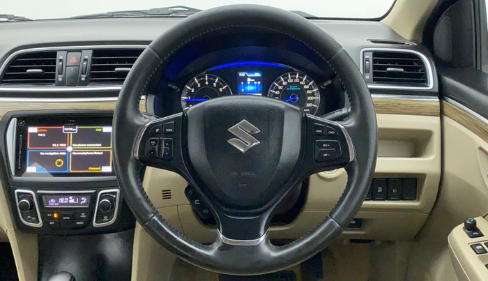 2018 Maruti Ciaz ALPHA  AT 1.5 SHVS PETROL, Petrol, Automatic, 92,446 km, Steering Wheel Close Up