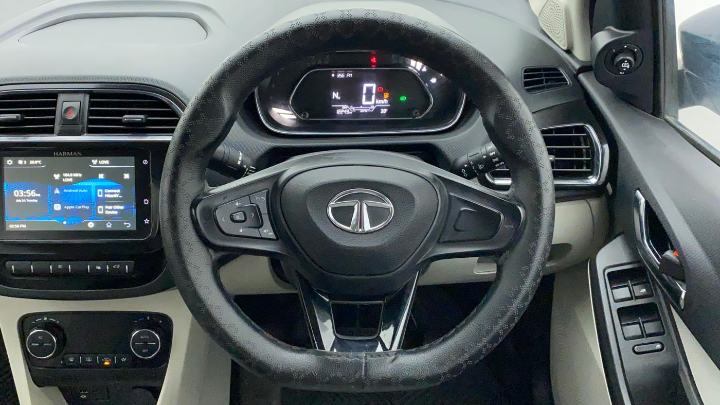 2022 Tata TIGOR XZA PLUS PETROL, Petrol, Automatic, 12,407 km, Steering Wheel Close Up