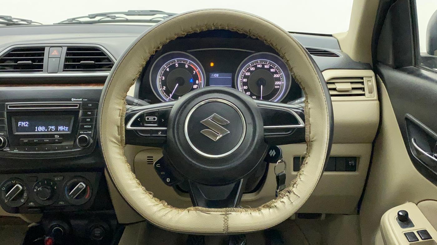 2017 Maruti Dzire VXI, Petrol, Manual, 73,410 km, Steering Wheel Close Up