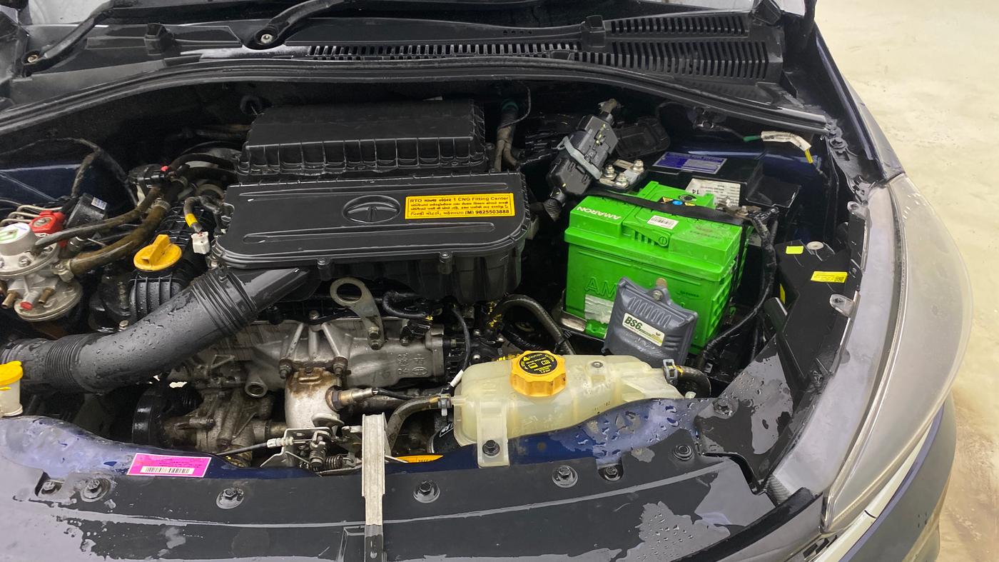 2020 Tata TIGOR XZ PETROL, CNG, Manual, 72,235 km, Engine View - Left