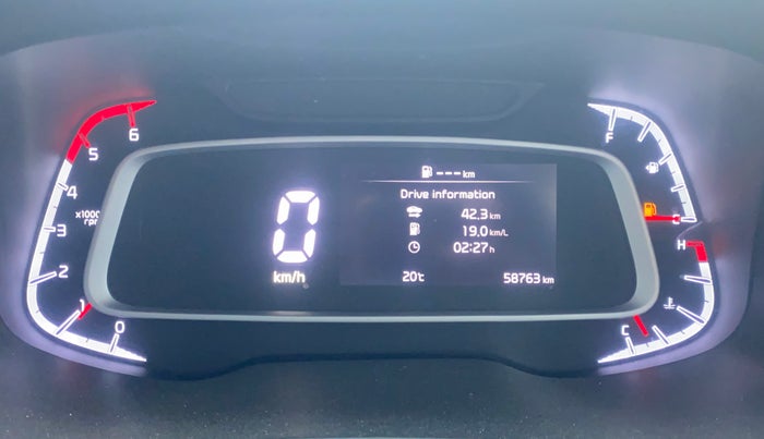 2022 KIA SONET HTX 1.5, Diesel, Manual, 58,719 km, Odometer Image