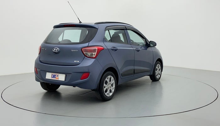 2015 Hyundai Grand i10 SPORTZ 1.2 KAPPA VTVT, Petrol, Manual, 20,639 km, Right Back Diagonal