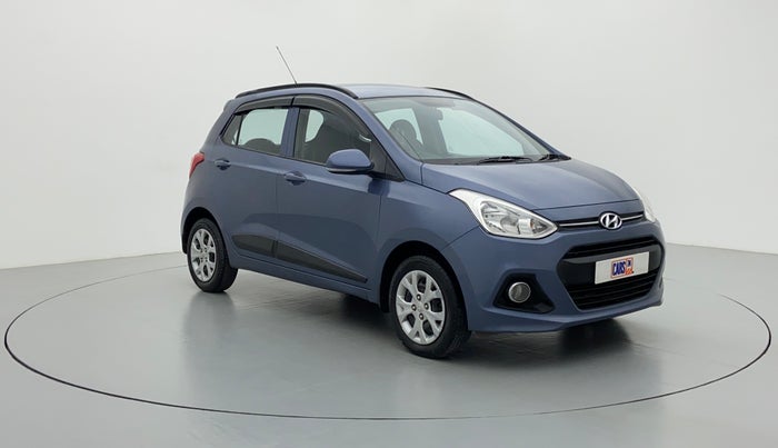 2015 Hyundai Grand i10 SPORTZ 1.2 KAPPA VTVT, Petrol, Manual, 20,639 km, Right Front Diagonal