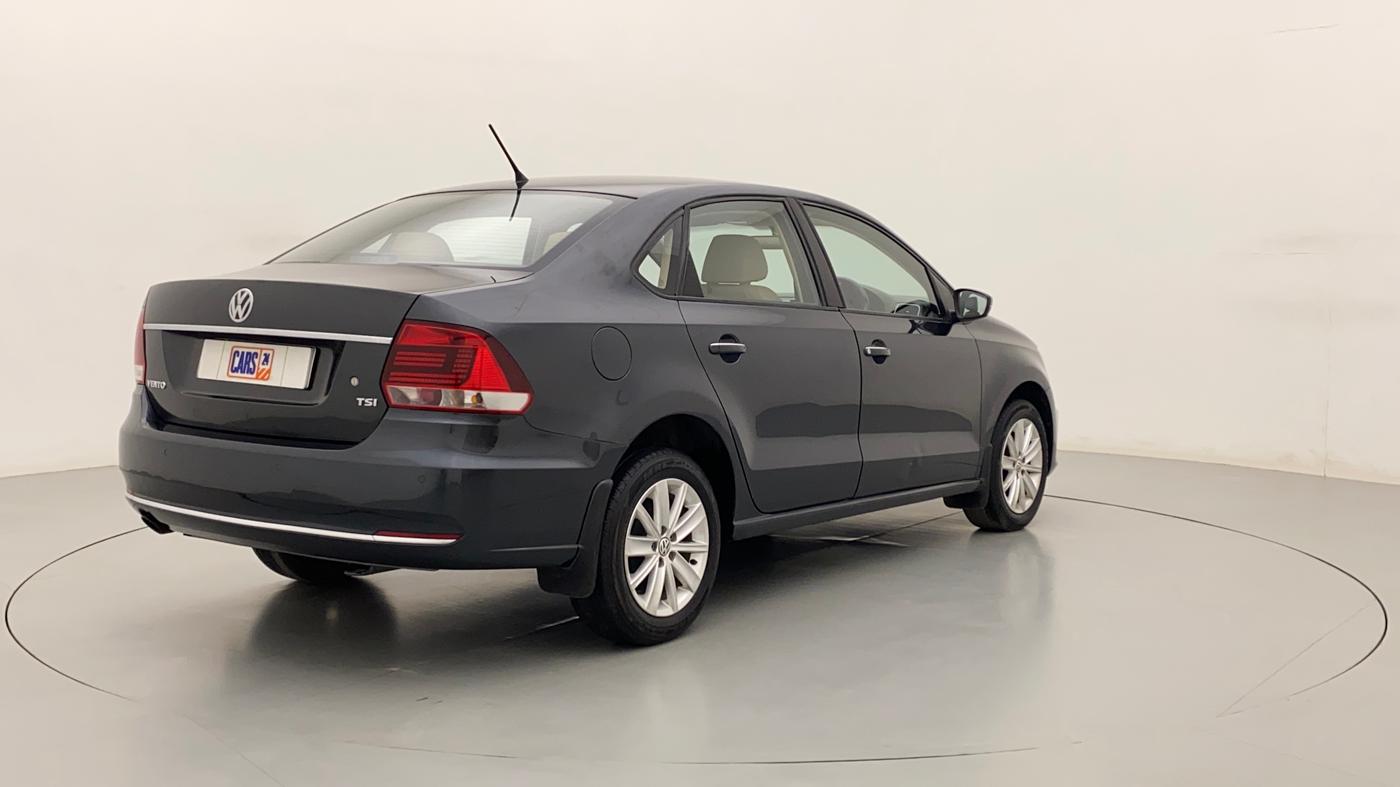 2016 Volkswagen Vento HIGHLINE PETROL AT, Petrol, Automatic, 72,489 km, Right Back Diagonal