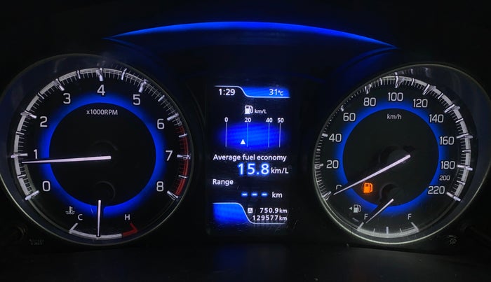 2016 Maruti Baleno ZETA PETROL 1.2, Petrol, Manual, 1,29,573 km, Odometer Image