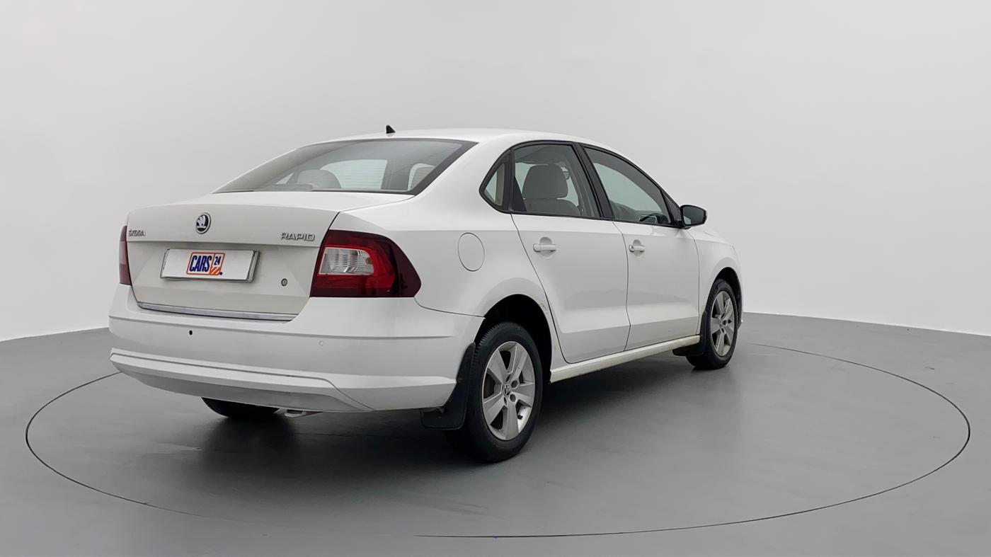 2016 Skoda Rapid Style 1.5 TDI AT, Diesel, Automatic, Right Back Diagonal