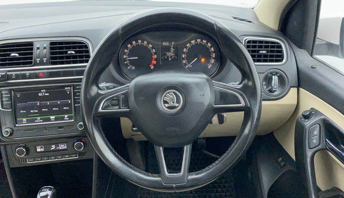 2016 Skoda Rapid Style 1.5 TDI AT, Diesel, Automatic, Steering Wheel Close Up