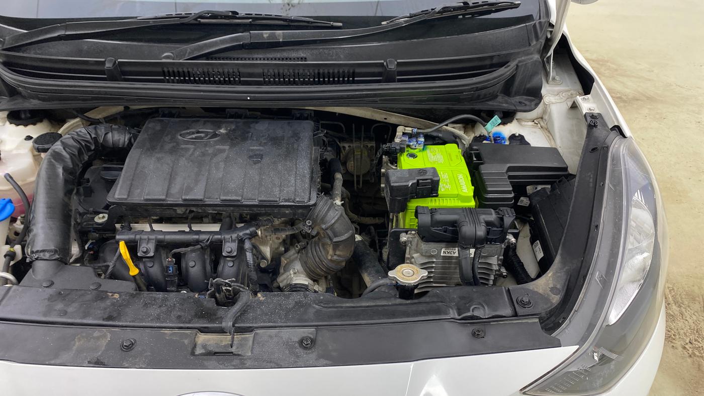 2022 Hyundai GRAND I10 NIOS MAGNA CORPORATE EDITION AMT 1.2 KAPPA VTVT, Petrol, Automatic, 52,046 km, Engine View - Left
