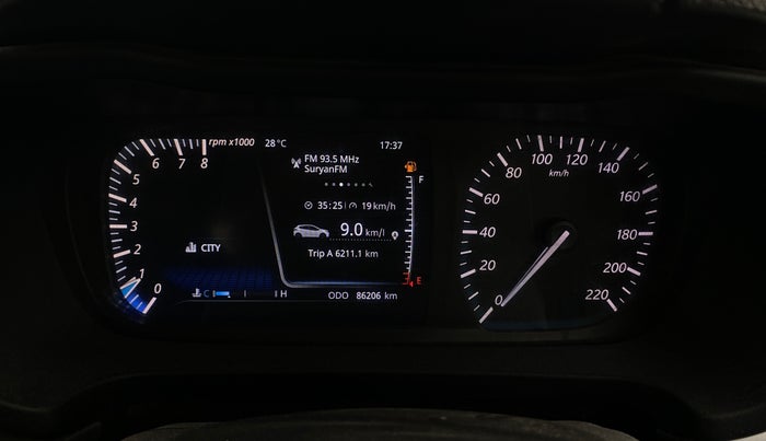 2021 Tata ALTROZ XZ PETROL, Petrol, Manual, 86,202 km, Odometer Image