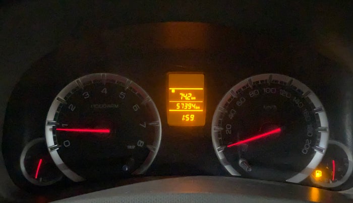 2015 Maruti Ertiga VXI, Petrol, Manual, 57,442 km, Odometer Image