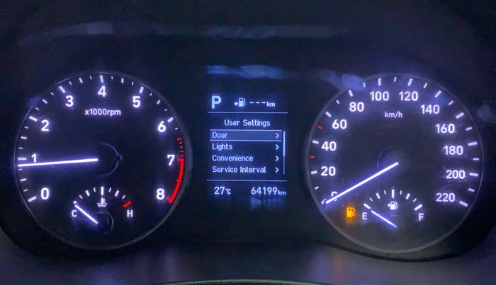 2017 Hyundai Verna 1.6 VTVT SX (O) AT, Petrol, Automatic, 64,423 km, Odometer Image