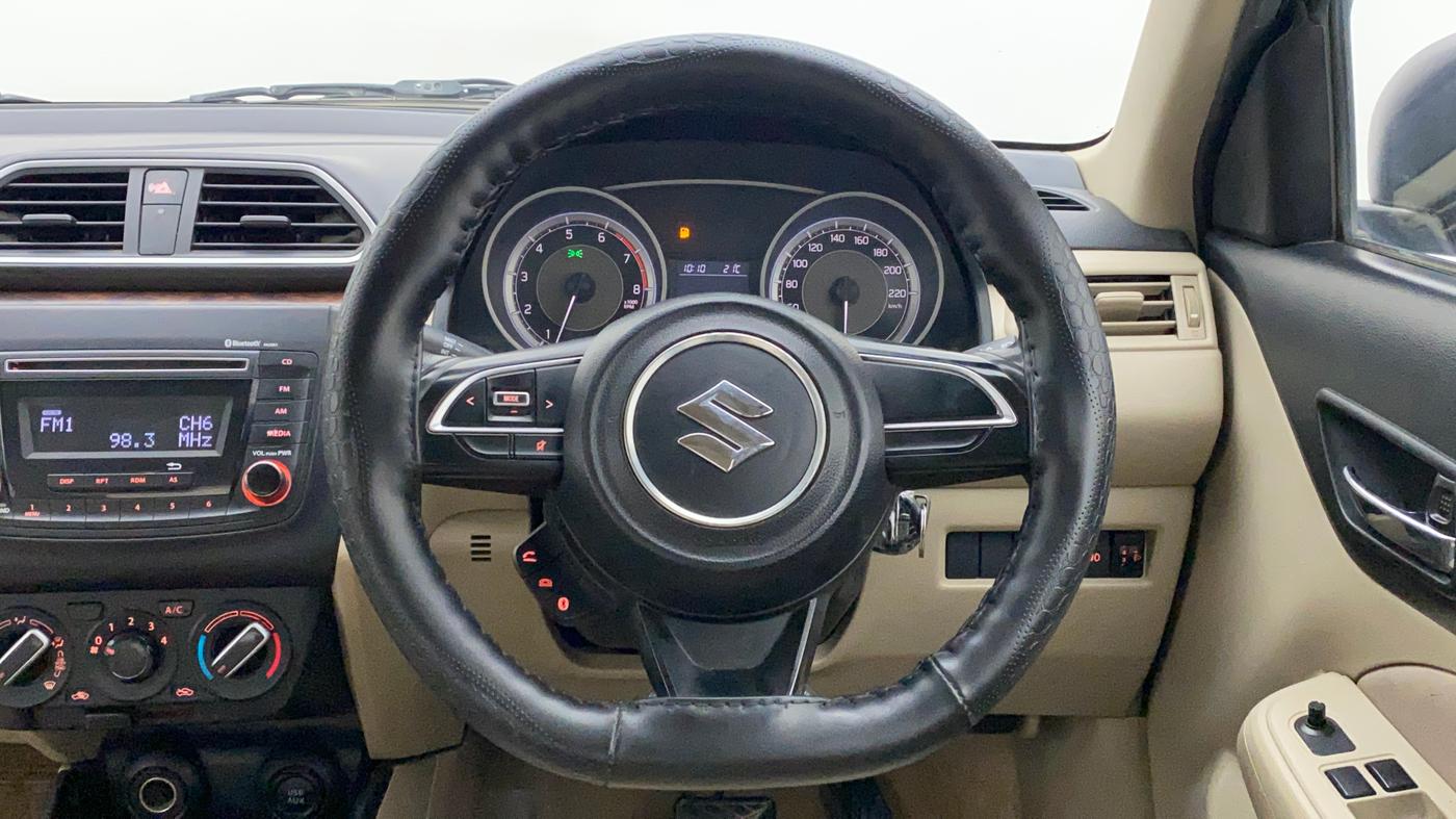 2017 Maruti Dzire VXI AMT, Petrol, Automatic, 34,782 km, Steering Wheel Close Up