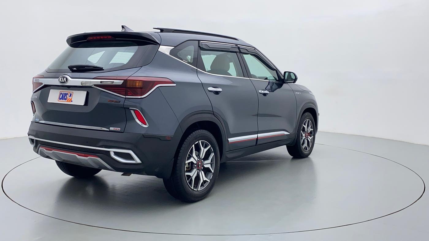 2020 KIA SELTOS 1.4 GTX+ TURBO GDI PETROL AT, Petrol, Automatic, Right Back Diagonal