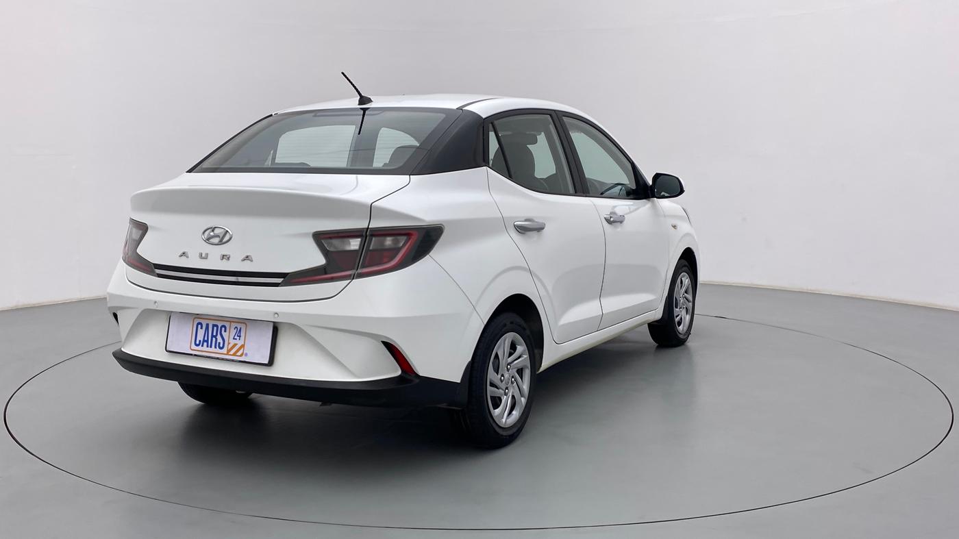 2021 Hyundai AURA S 1.2 CNG, CNG, Manual, 64,540 km, Right Back Diagonal