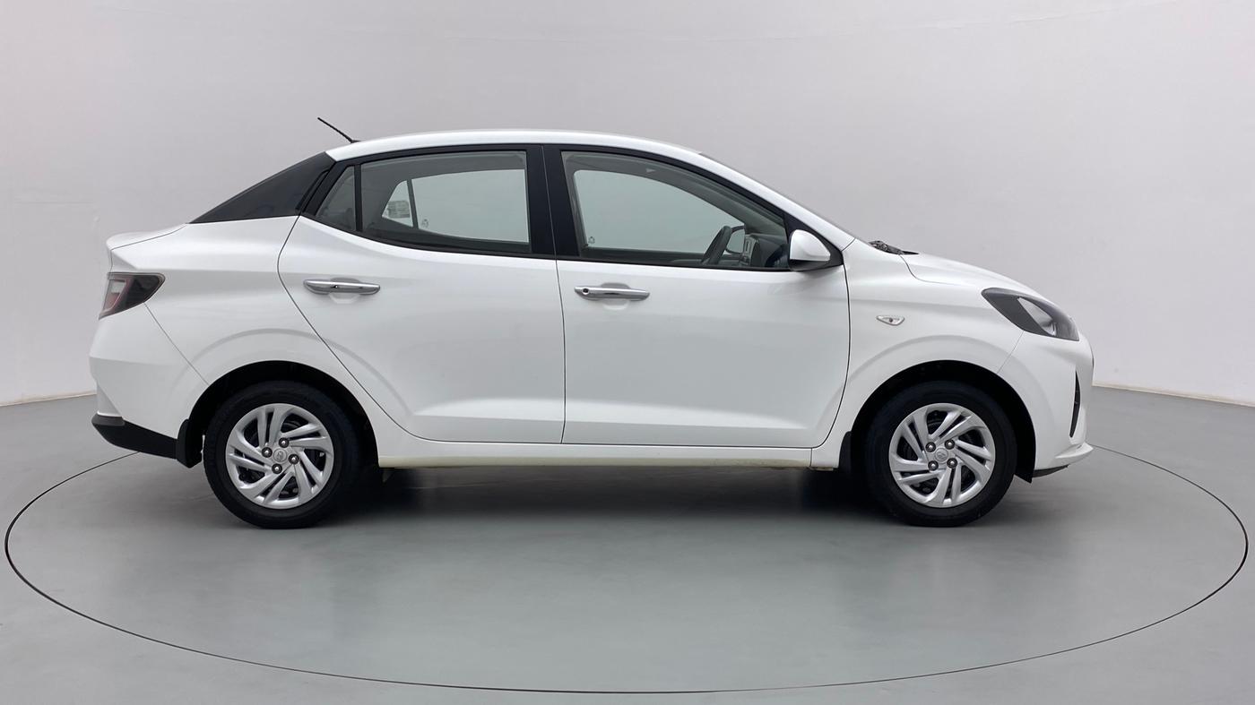 2021 Hyundai AURA S 1.2 CNG, CNG, Manual, 64,540 km, Right Side View