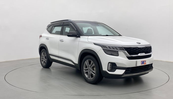 2019 KIA SELTOS HTX 1.5 PETROL MT, Petrol, Manual, 57,179 km, Right Front Diagonal
