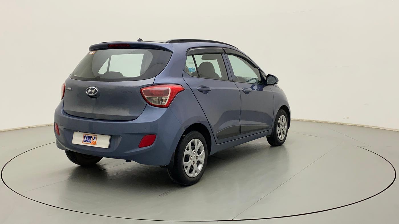 2015 Hyundai Grand i10 SPORTZ 1.2 KAPPA VTVT, Petrol, Manual, 72,833 km, Right Back Diagonal