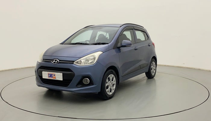 2015 Hyundai Grand i10 SPORTZ 1.2 KAPPA VTVT, Petrol, Manual, 72,833 km, Left Front Diagonal