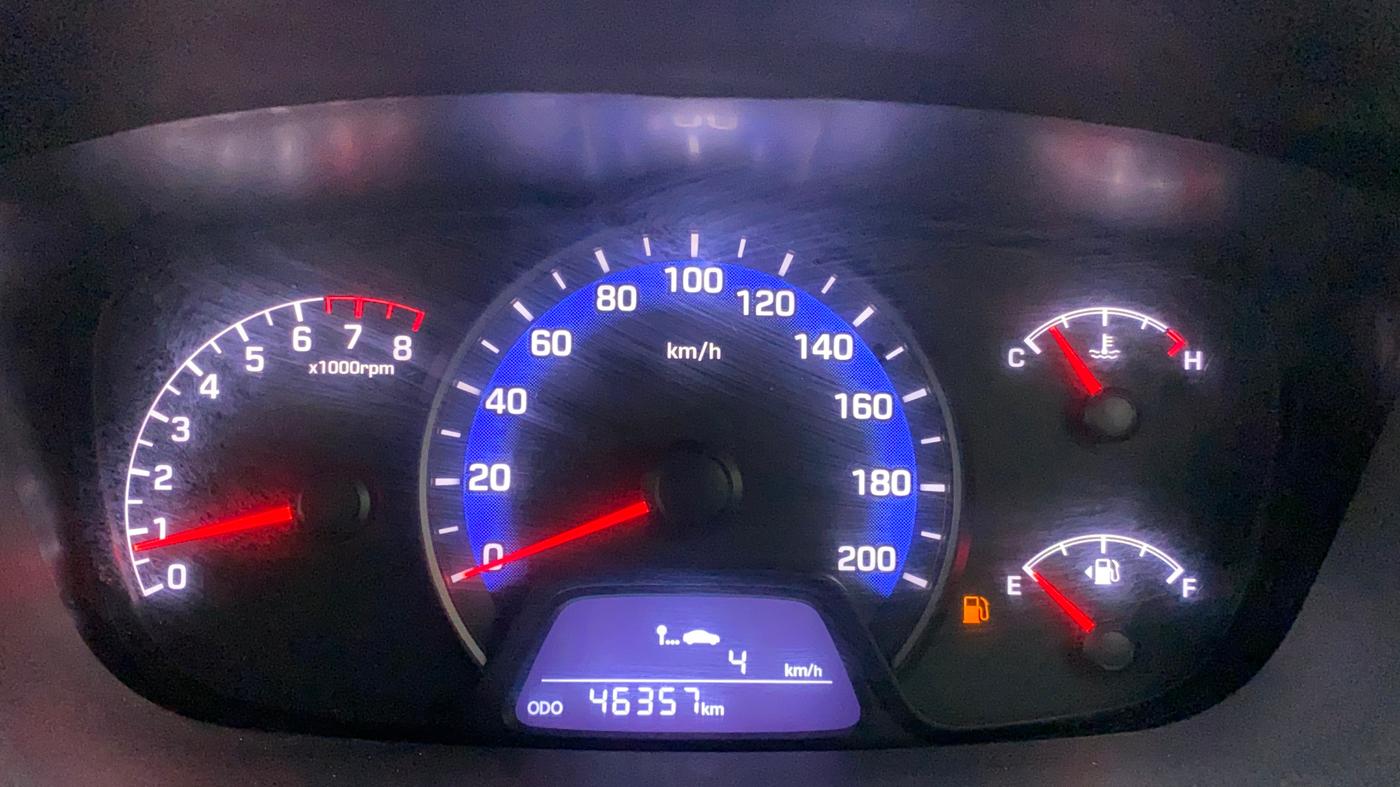 2017 Hyundai Xcent SX 1.2, Petrol, Manual, 46,474 km, Odometer Image