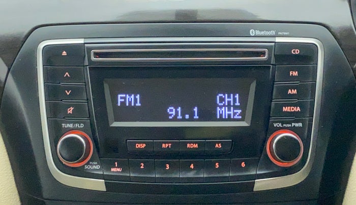 2017 Maruti Ciaz ZETA 1.4 VVT, Petrol, Manual, 56,606 km, Infotainment System