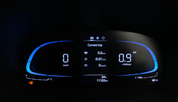 2025 Hyundai EXTER SX 1.2 MT Hy-CNG Duo , CNG, Manual, 11,096 km, Odometer Image