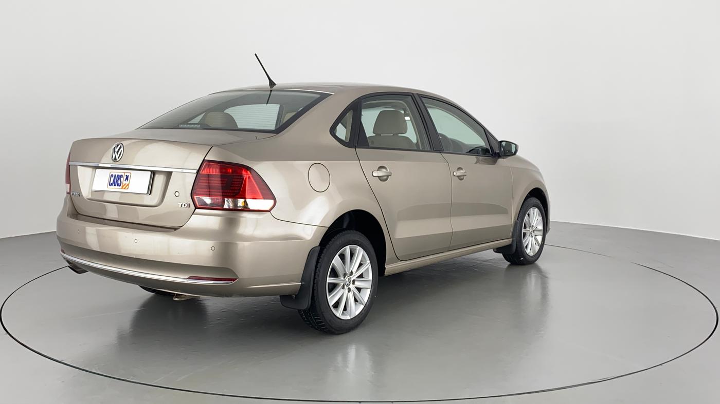 2016 Volkswagen Vento HIGHLINE TDI AT, Diesel, Automatic, 24,828 km, Right Back Diagonal