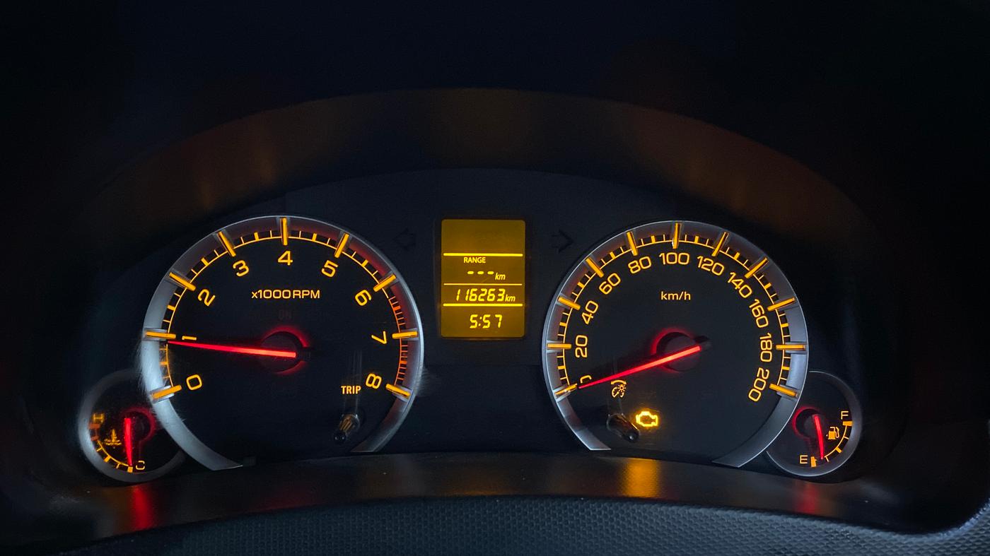 2014 Maruti Swift VXI, Petrol, Manual, 1,16,255 km, Odometer Image