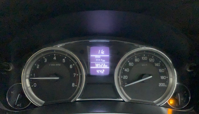2017 Maruti Ciaz ZETA 1.4  MT PETROL, Petrol, Manual, 78,523 km, Odometer Image