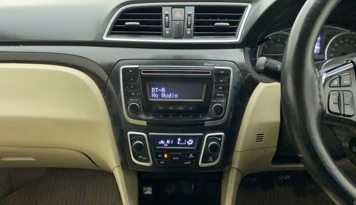 2017 Maruti Ciaz ZETA 1.4  MT PETROL, Petrol, Manual, 78,523 km, Air Conditioner