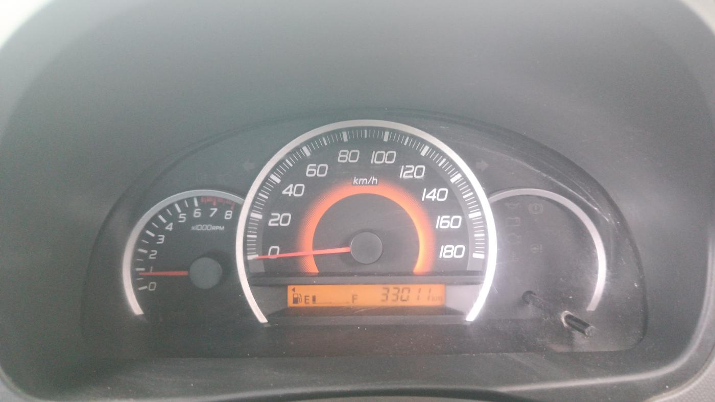 2012 Maruti Wagon R 1.0 VXI, Petrol, Manual, 33,009 km, Odometer Image