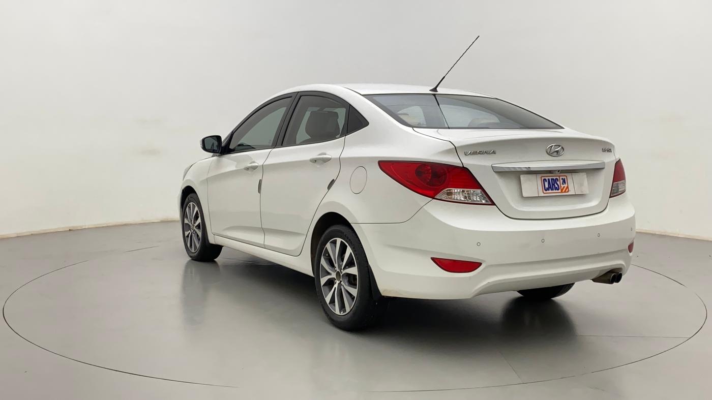 2014 Hyundai Verna FLUIDIC 1.6 CRDI SX AT, Diesel, Automatic, 55,206 km, Left Back Diagonal