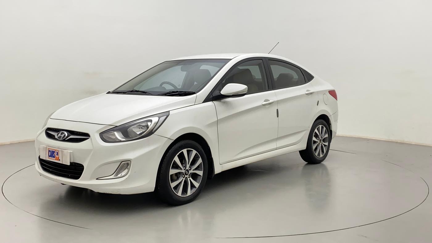 2014 Hyundai Verna FLUIDIC 1.6 CRDI SX AT, Diesel, Automatic, 55,206 km, Left Front Diagonal