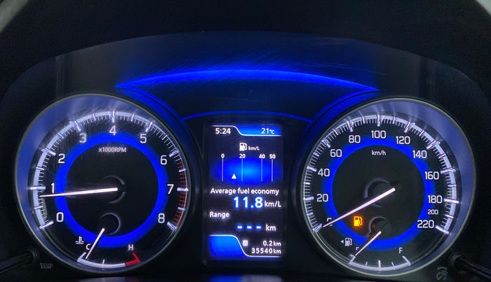 2019 Toyota Glanza V, Petrol, Manual, 35,627 km, Odometer Image