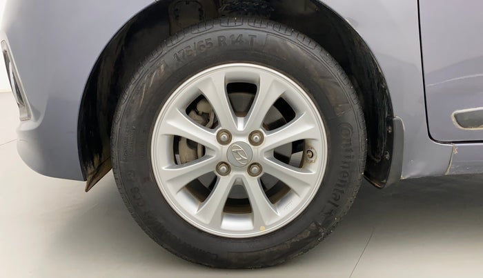 2014 Hyundai Grand i10 ASTA AT 1.2 KAPPA VTVT, Petrol, Automatic, 49,486 km, Left Front Wheel