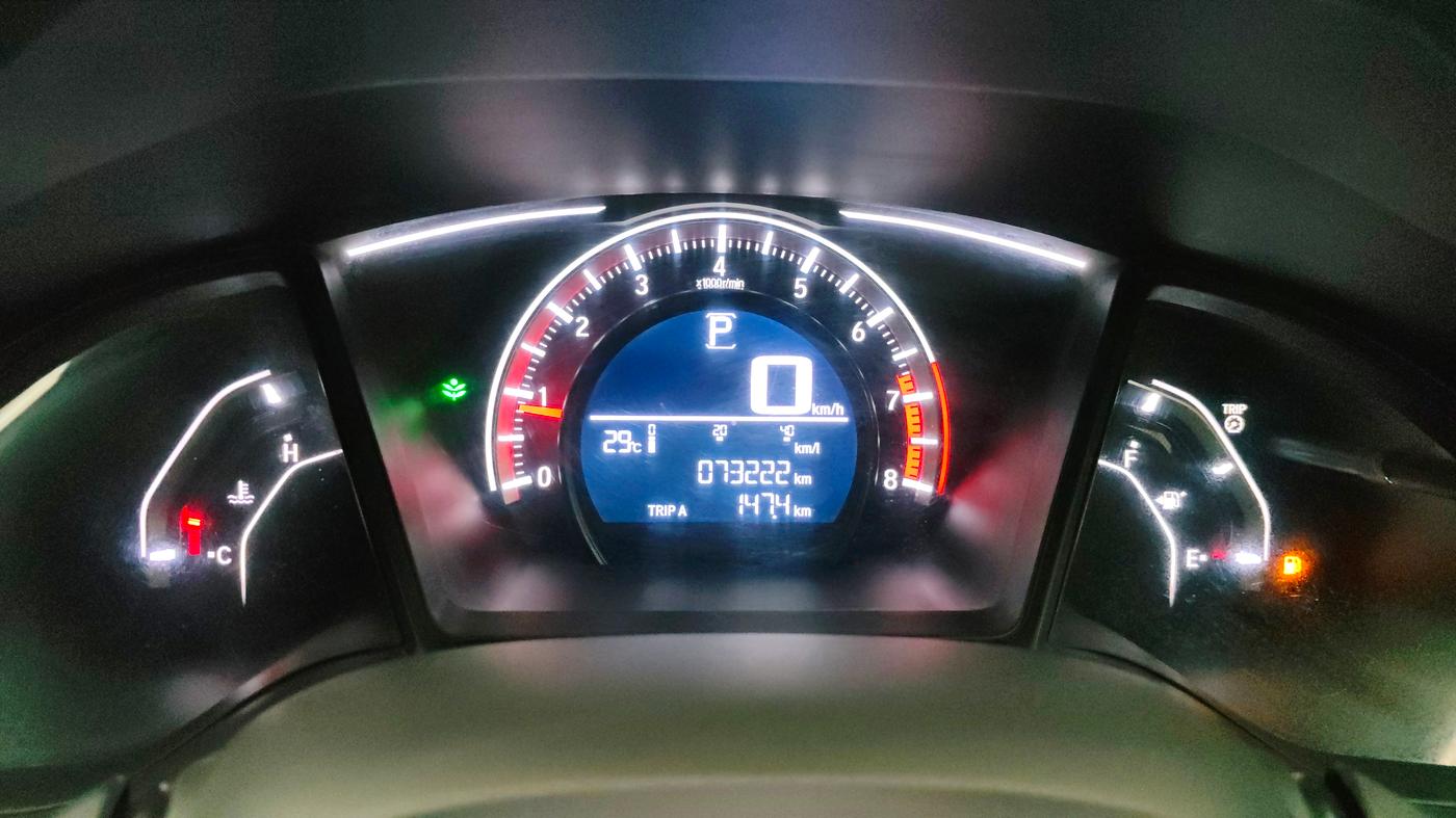 2019 Honda Civic 1.8L I-VTEC VX CVT, CNG, Automatic, 73,220 km, Odometer Image