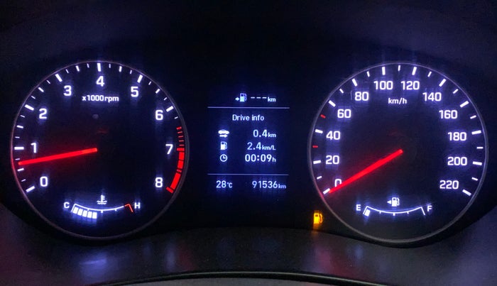 2019 Hyundai Elite i20 ASTA 1.2 (O), Petrol, Manual, 91,667 km, Odometer Image