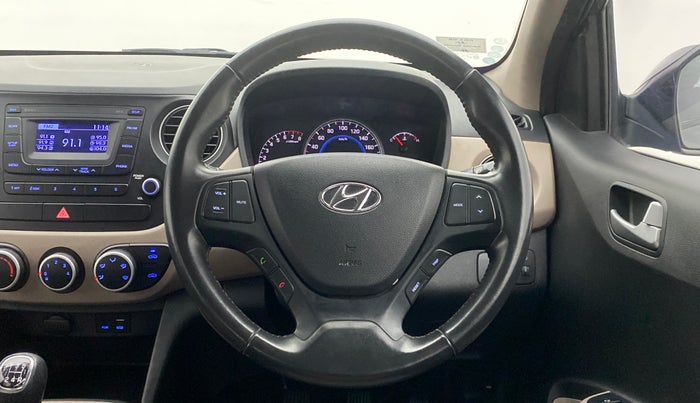 2016 Hyundai Grand i10 ASTA 1.2 (O) VTVT, Petrol, Manual, 29,918 km, Steering Wheel Close Up