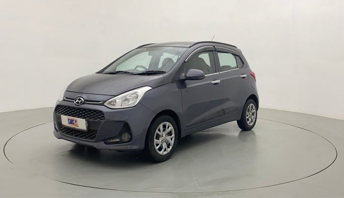 2017 Hyundai Grand i10 SPORTZ (O) 1.2 KAPPA VTVT, Petrol, Manual, 53,993 km, Left Front Diagonal