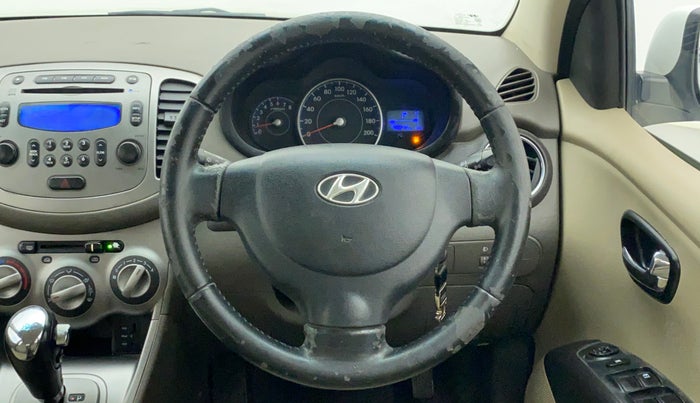 2012 Hyundai i10 SPORTZ 1.2 AT, Petrol, Automatic, 48,840 km, Steering Wheel Close Up