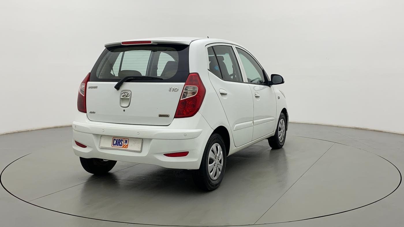 2012 Hyundai i10 SPORTZ 1.2 AT, Petrol, Automatic, 48,840 km, Right Back Diagonal