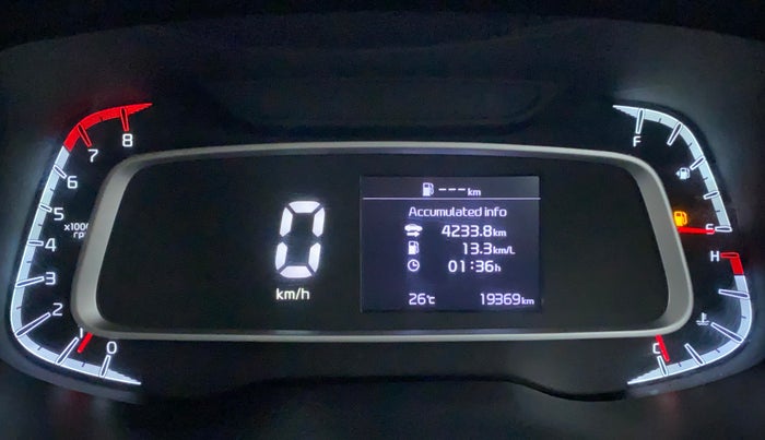 2020 KIA SONET HTK PLUS 1.2, Petrol, Manual, 19,369 km, Odometer Image