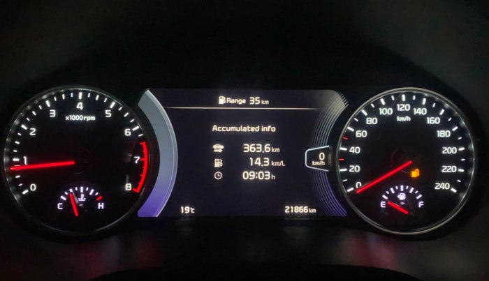 2022 KIA SELTOS GTX PLUS 1.4, Petrol, Manual, 21,865 km, Odometer Image