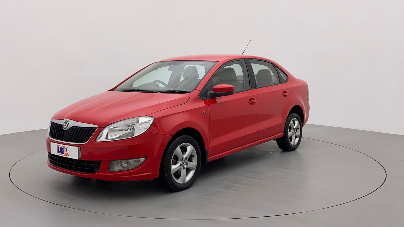 2013 Skoda Rapid ELEGANCE 1.6 TDI MT, Diesel, Manual, 80,116 km, Left Front Diagonal