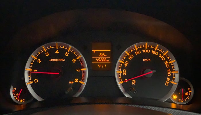 2012 Maruti Swift VXI, Petrol, Manual, 45,351 km, Odometer Image