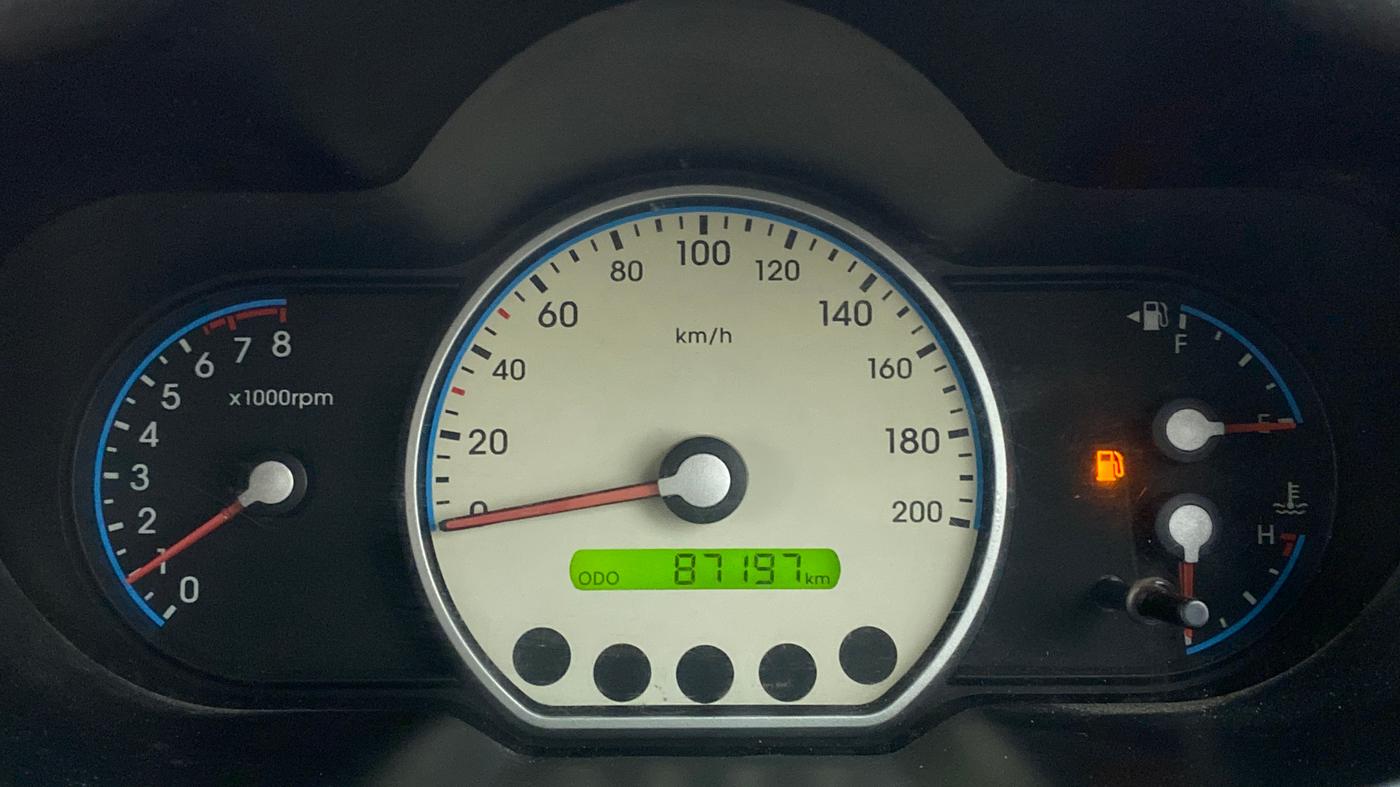 2010 Hyundai i10 SPORTZ 1.2, Petrol, Manual, 87,662 km, Odometer Image