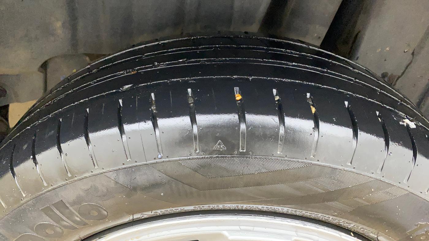 2023 Toyota Glanza E, Petrol, Manual, 86,478 km, Left Rear Tyre Tread